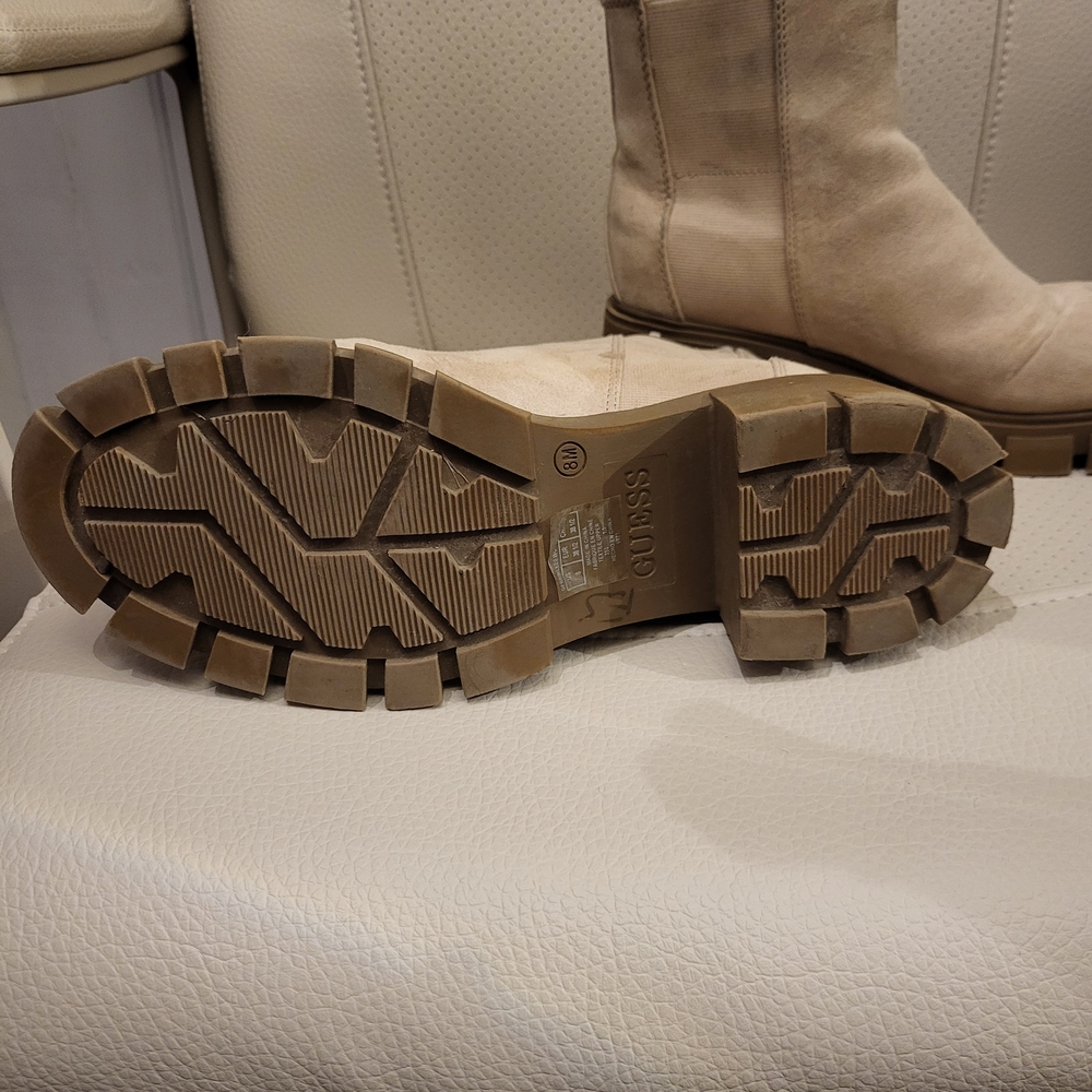 GUESS Women's Cream Ankle Boots - Picture 3 of 4